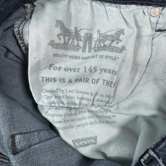 Levis Jeans Mens 33X34 Blue 541 Straight Leg High Rise Dark Wash - Picture 6 of 13